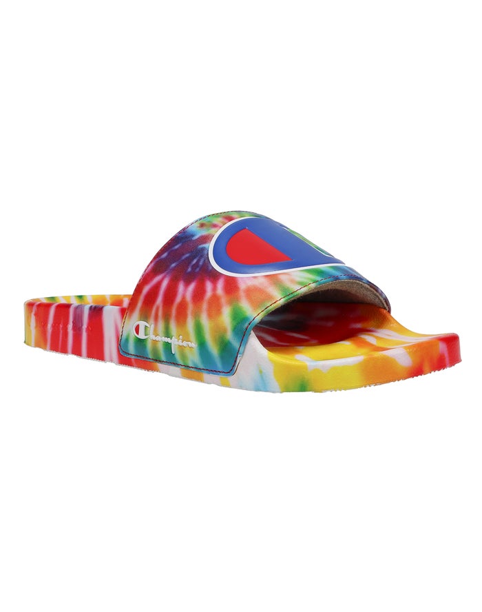 Champion Ipo Tie-Dye Badslippers Heren - Gekleurd - Belgie 9143ZWOVL